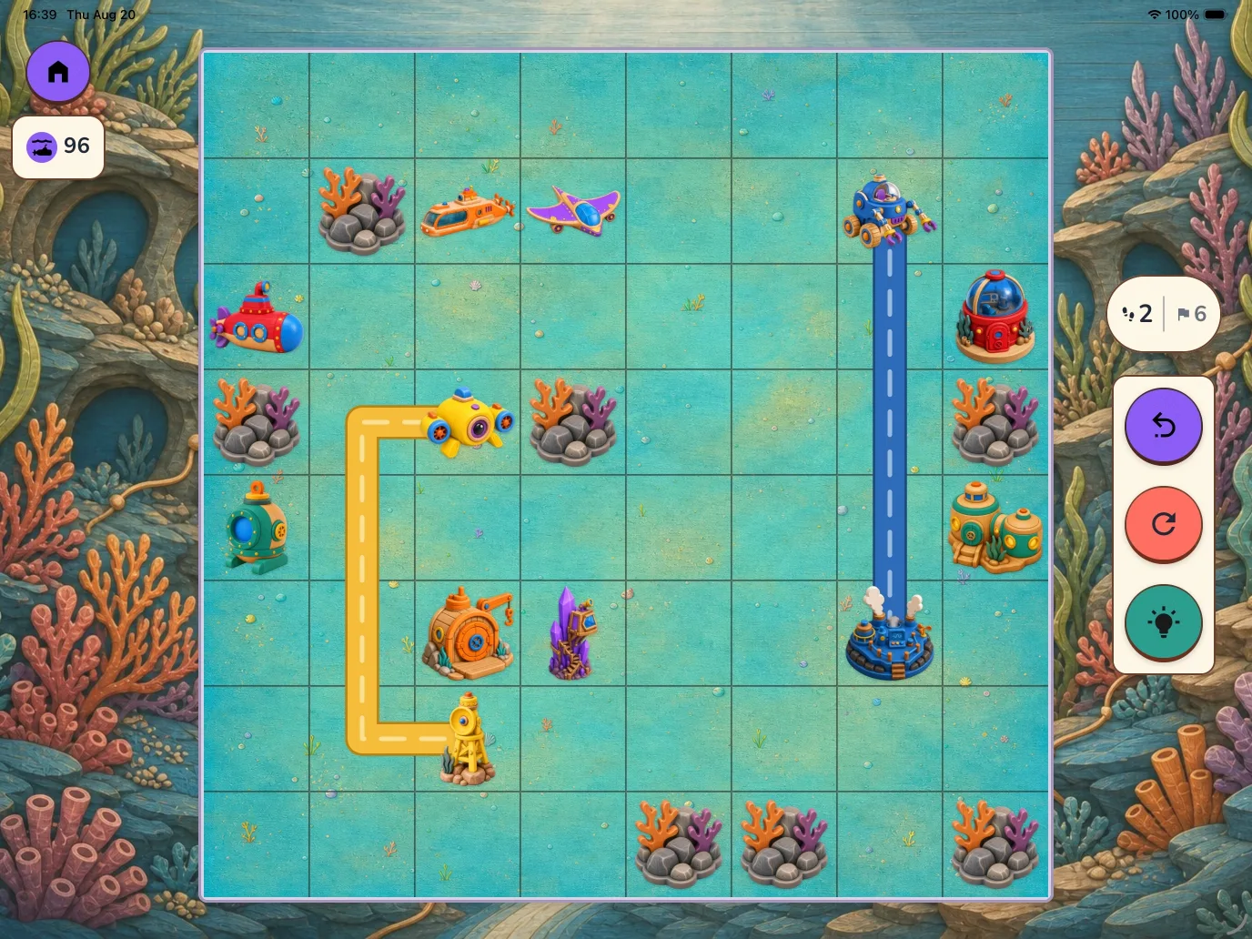 Abyss path puzzle from Tibumo Play: Routes