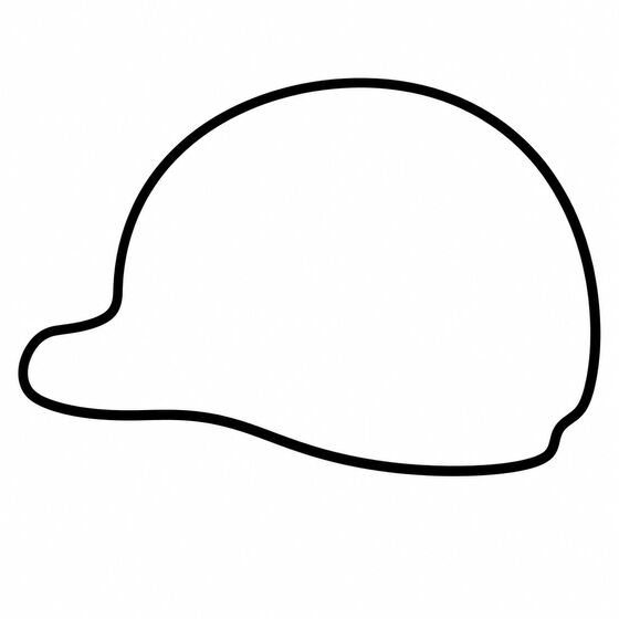 Silhouette de baleine à imprimer, contour épais sans détails intérieurs.