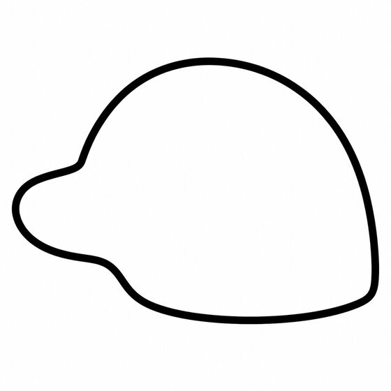 Silhouette de phoque à imprimer, contour épais sans détails intérieurs.