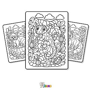 Grenouille et plantes de la forêt