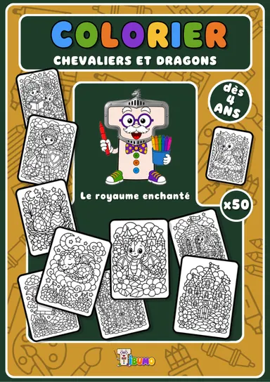 Couverture · Tibumo : Le royaume enchanté · Coloriage · Français