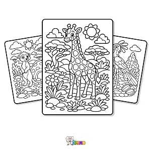Girafe et paysages de la savane