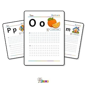 Exemples de lettres à tracer : O, P et Q
