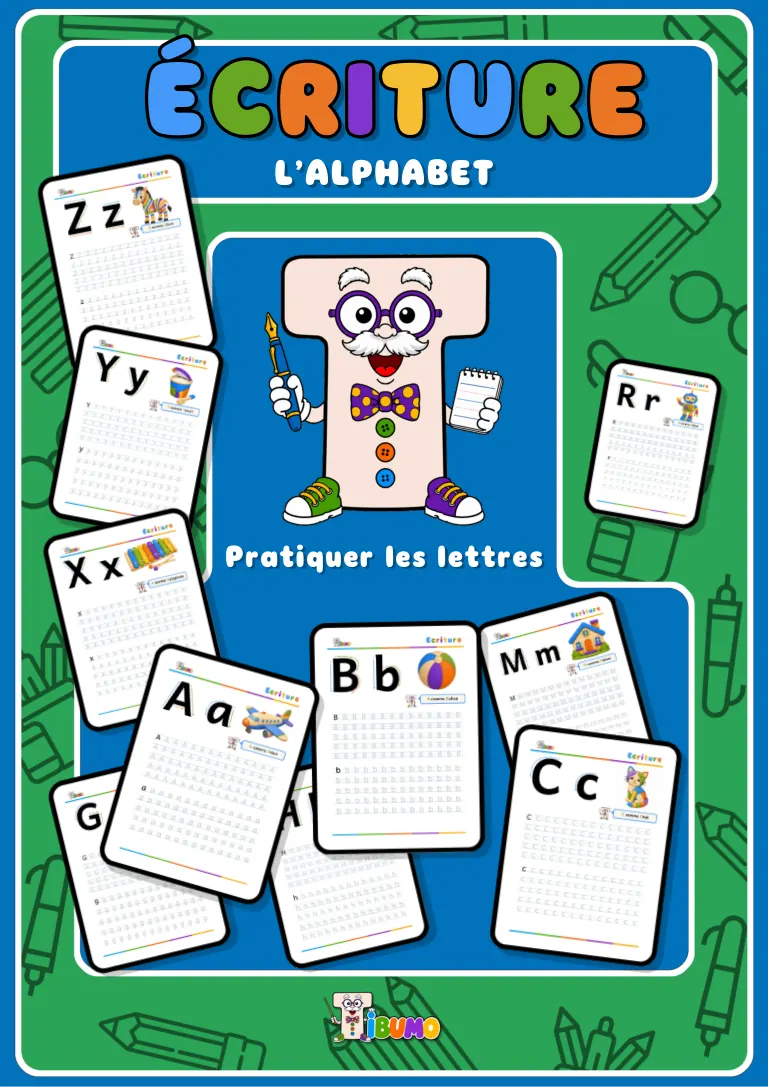 Couverture · Tibumo : L’alphabet · Alphabet · Français