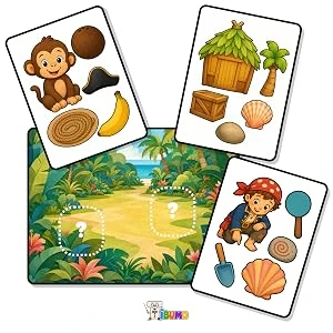 Singe et pièces pour une scène tropicale