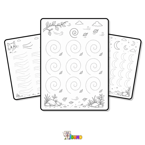 Exemples de spirales et de motifs à tracer