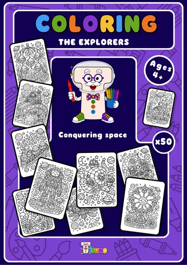 Cover · Tibumo : Conquering Space · Coloring · English