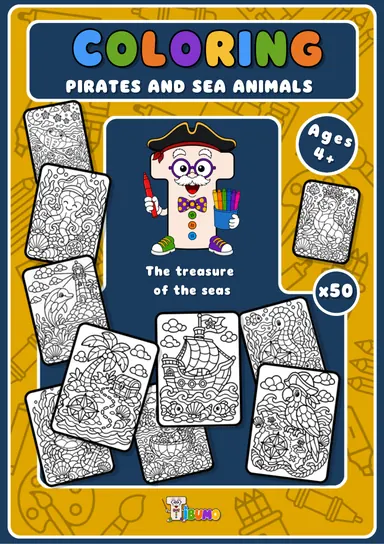 Cover · Tibumo : The Treasure of the Seas · Coloring · English