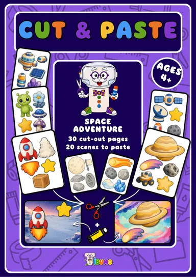 Cover · Tibumo : Space Adventure · Cut & paste · English