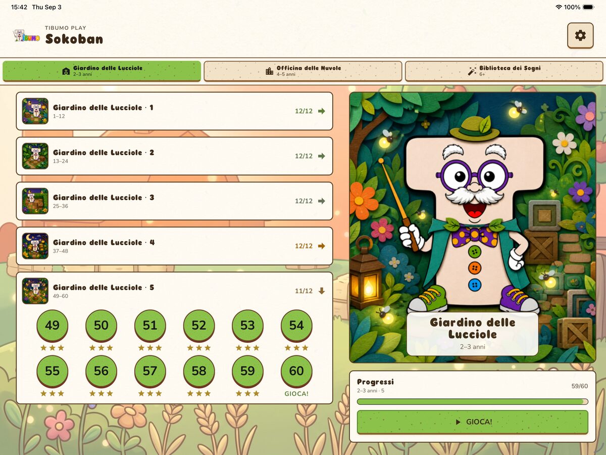 Menu del Giardino delle Lucciole