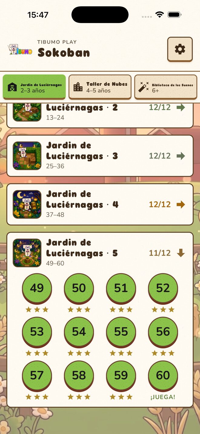 Menú del Jardín de Luciérnagas