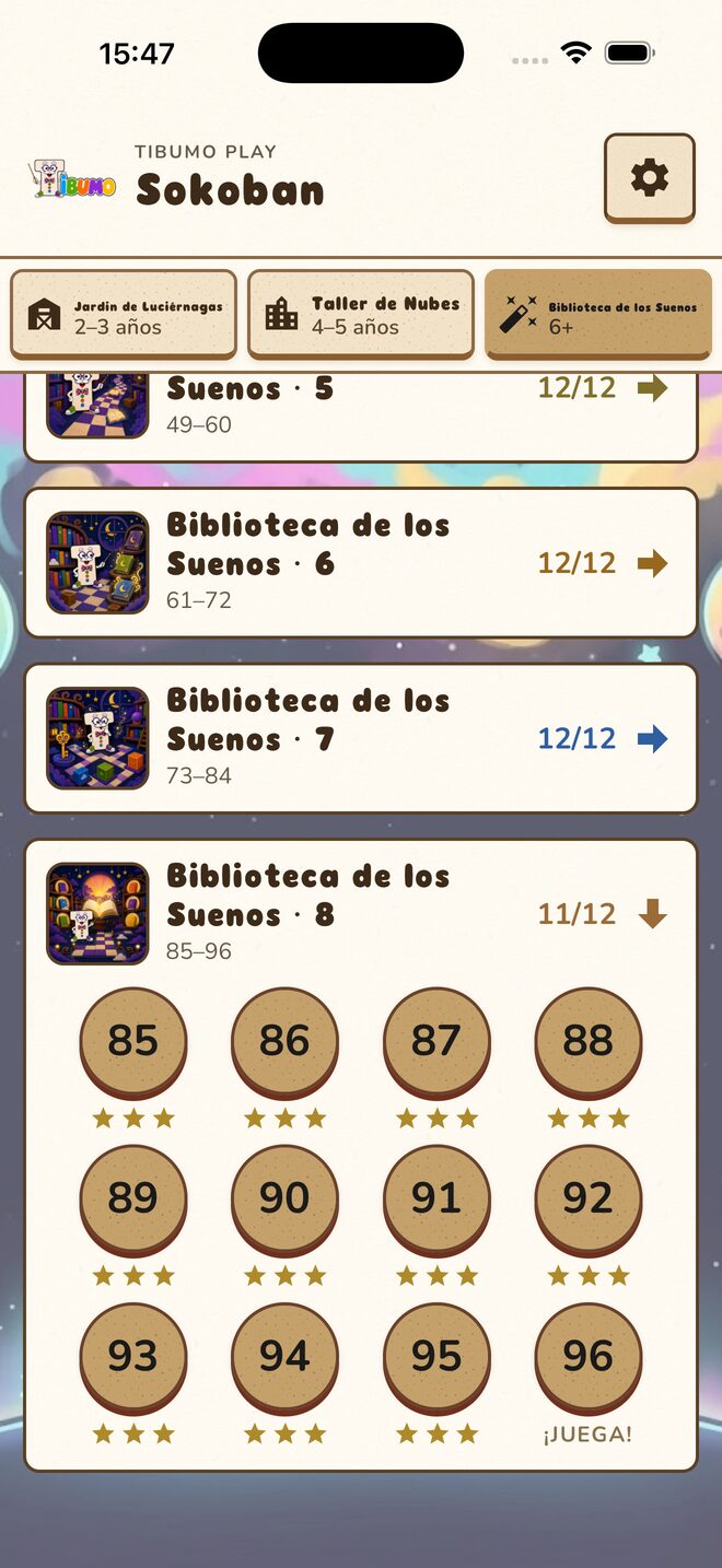 Menú de la Biblioteca de los Sueños
