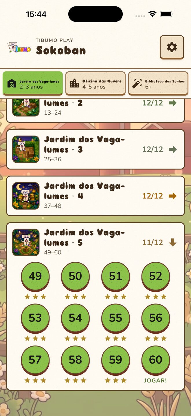Menu do Jardim dos Vaga-lumes